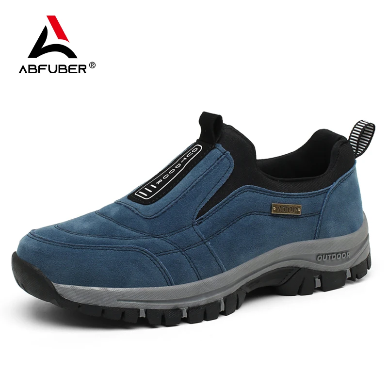 Outdoor Schuh Männer Turnschuhe Winter Slip Auf Casual Männer Schuhe Atmungsaktive Wildleder Leder Schuh Anti-skid Walking Schuh Heißer verkauf Schuhe