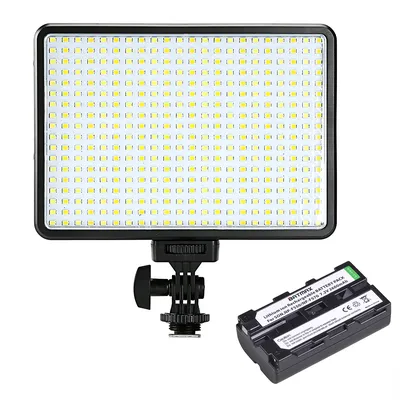 396 Led-lampen Beleuchtung Bi-Farbe & Dimmbare Schlank DSLR Video LED Licht + F550 Batterie +