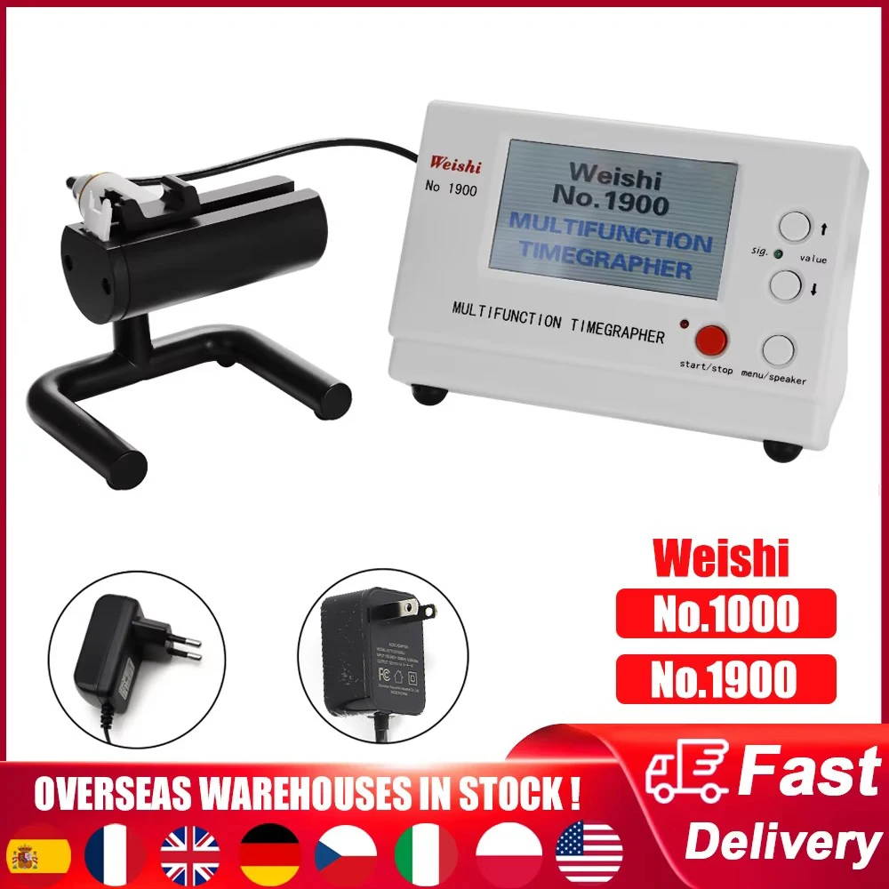 WeiShi Nr. 1000/Nr. 1900 Timegrapher-Uhrentestwerkzeug, Uhrentester für Reparaturen, Bastler, Uhrentest, Reparaturwerkzeug, Timing-Test Image