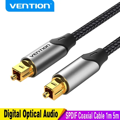 Tions Digital Optical Audio Kabel Toslink SPDIF Koaxial Kabel 1m 2m 5m für Verstärker Blu-ray Xbox