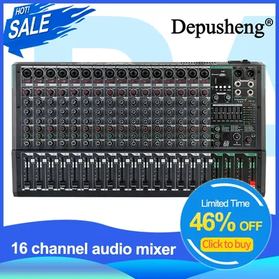 Mischpult depusheng pa16 profession eller DJ Audio Mixer Soundboard Schreibtischs ystem Schnitts