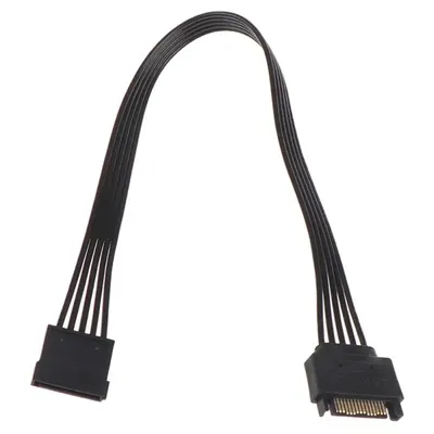30CM SATA 15Pin Männlichen Zu Weiblichen Power Verlängerung Kabel HDD SSD Power Kabel SATA PC