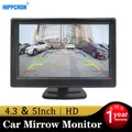 Auto Rückansicht Monitor TFT LCD 5.0/4 3 Zoll 2 Weg Video Eingang HD Digitale Bunte Für Parkplatz