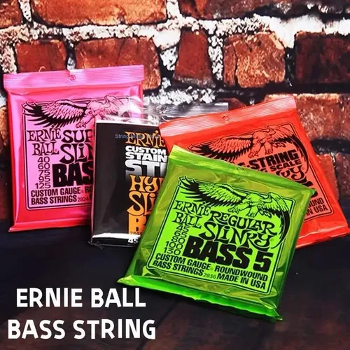 Ernie Ball vernickelt eb E-Bass Saiten 4-5 Heavy Metal Rock Bass Saiten 2824 2833 2832 2834 2836