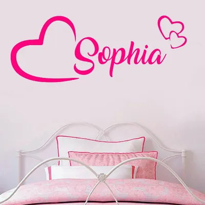 Personalisierte name Wand Aufkleber Art Vinyl Aufkleber Dekor Hause Schlafzimmer Dekoration Kinder