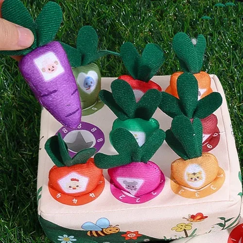 Karotten plüsch Stofftier für Baby frühe Bildung lernen Farbspiele Karotten spielzeug entwickeln