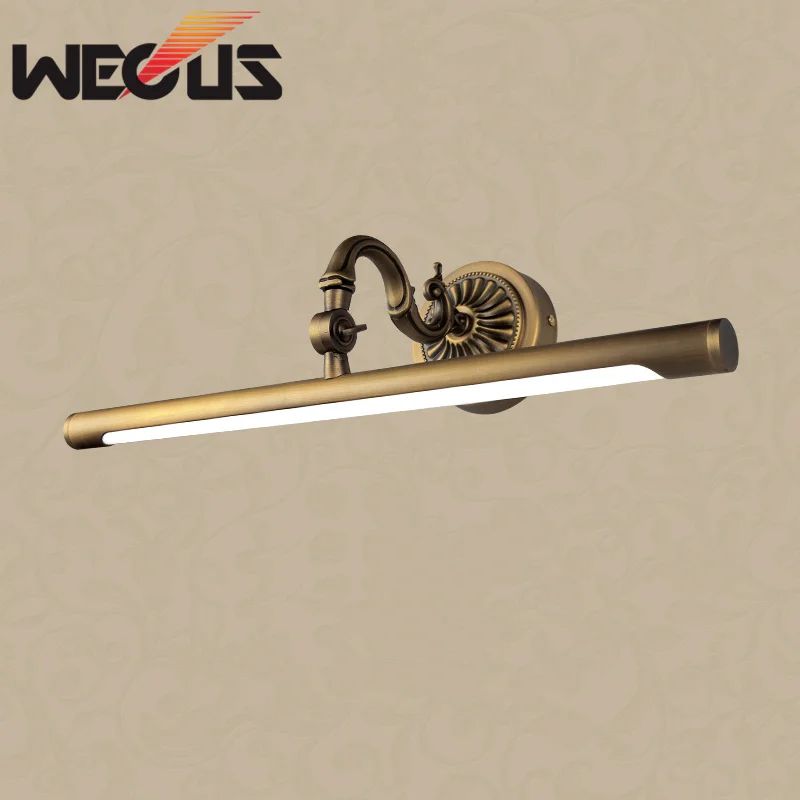 Vintage Kupfer Badezimmer Wandleuchte Led 8W 45CM Europa Spiegellampe für Schlafzimmer Dressing Vanity Room Bild Beleuchtung Image
