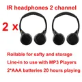 IR Infrarot Wireless kopfhörer Stereo Faltbare Auto Headset Kopfhörer Indoor Outdoor Musik Kopfhörer