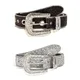 Goth Strass Gürtel Frauen PU Lederband Bling Diamant Kristall Taille Gürtel Western Cowboy Y2K