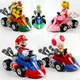 Super Mario Kart zurückziehen Auto Bowser Pfirsich Yoshi Action figuren Spielzeug Anime Spiel Puppe