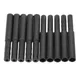 10Pcs Schwarz Golf Club Carbon Faser Verlängerung Stangen Kit Butt Extender Stick für Eisen/Graphit