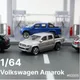 1/64 Volkswagen Amarok Spielzeug auto Pickup-Fahrzeug modell Freilauf-Druckguss-Metalls ammlung