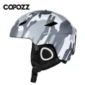 COPOZZ Licht Ski Helm mit Sicherheit Integral Geformten Snowboard Helm Motorrad Skifahren Schnee