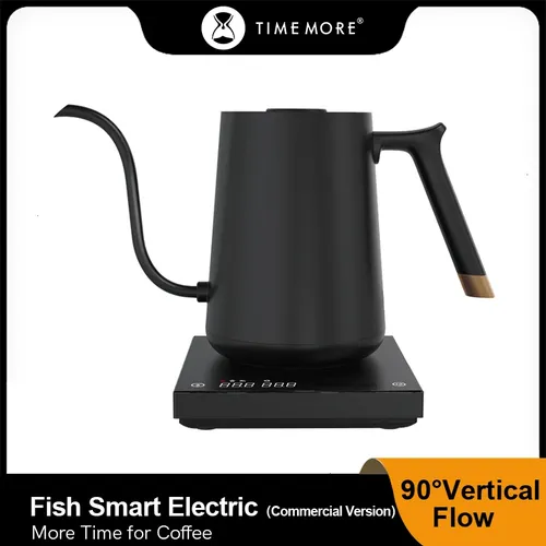 TIMEMORE Shop Fisch Smart Elektrische Kaffee Wasserkocher Schwanenhals 600-800ml 220V-Wärme