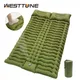 Doppel Isomatte für Camping Self-Aufblasen Matte Schlafen Matratze mit Kissen für Wandern Außen 2