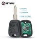 KEYYOU 2 Tasten NE73 Blade Remote Key Fob Controller Für PEUGEOT 206 207 433MHZ Mit PCF7961