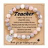 Naturstein Lehrer Armband Geschenke für Frauen danke Geschenke für Lehrer sinnvolle Geschenke für