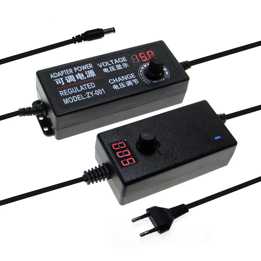 Einstellbare AC zu DC Netzteil 3V 5V 6V 9V 12V 15V 18V 24V 1A 2A 5A Netzteil Adapter Universal 220V zu 12V Volt Adapter Image