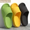 Große Größe 36-51 Männer Flip-Flops Frauen Weiche EVA Dicke Sohle Rutschen Sommer Strand Sandalen Paare Hausschuhe Hause nicht Slip Badezimmer Schuh