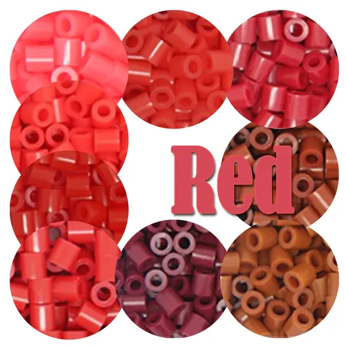 Rot Farbe 5mm 1000PCS Pixel Kunst Puzzle Hama Perlen für Kinder Eisen Sicherung Perlen Diy Puzzles