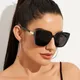 Fashion Square Sonnenbrille Frauen Luxus Marke Big Rahmen Cat Eye Sonnenbrille Damen Klassische