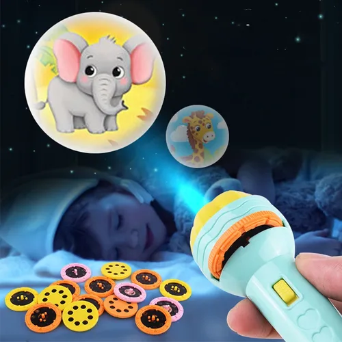 Taschenlampe Projektor Taschenlampe Lampe Spielzeug Nette Cartoon Kreativität Spielzeug Taschenlampe