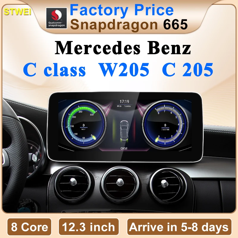 STWEI Fabrikpreis Android AUTO Carplay für Mercedes Benz C-Klasse W205 S205 Intelligentes Fahrzeugsystem Automotive Multimedia Image