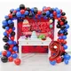 Rot Schwarz Blau Ballon Garland Arch Kit Für Spinne Geburtstag Party Dekorationen Kinder Junge Baby