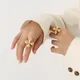 Neue Vintage Blume Ring frauen Edelstahl Ring frauen Übertrieben Stil Handwear Romantische Mädchen