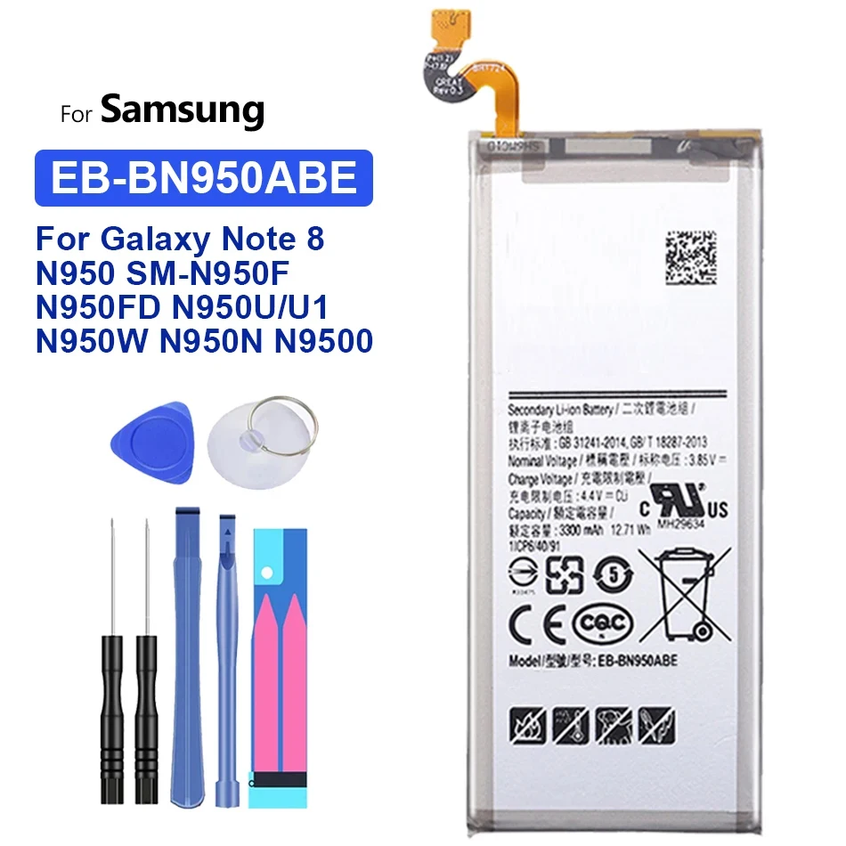 Batterie EB-BN950ABE 3300 mAh Für Samsung Galaxy Note 8 Note8 N950 SM-N950F N950FD N950U/U1 N950W N950N N9500 Bateria Image