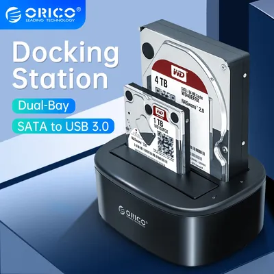 ORICO Dual-bay Hard Drive Docking Station für 2.5/3 5 Zoll HDD SSD SATA zu USB 3 0 HDD docking