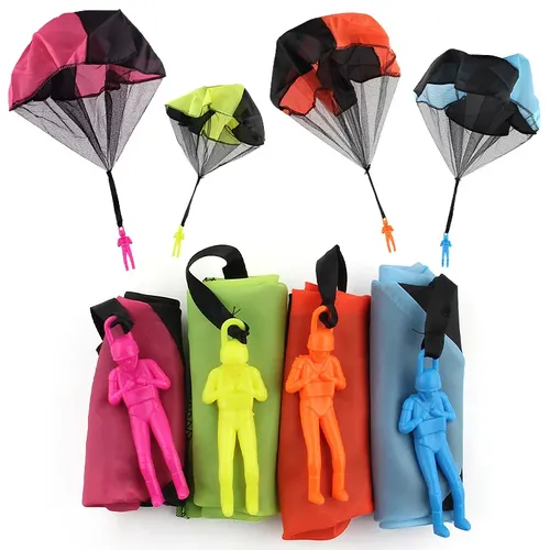 5Set Kinder Hand Werfen Fallschirm Spielzeug Für kinder Pädagogisches Fallschirm Mit Abbildung