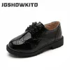 2024 neue Frühling Sommer Herbst Kinder Schuhe Für Jungen Mädchen Britischen Stil kinder Casual Turnschuhe PU Leder Mode Schuhe heißer