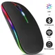 Drahtlose Maus Bluetooth RGB Wiederaufladbare Maus Drahtlose Computer Stille Mause LED Backlit