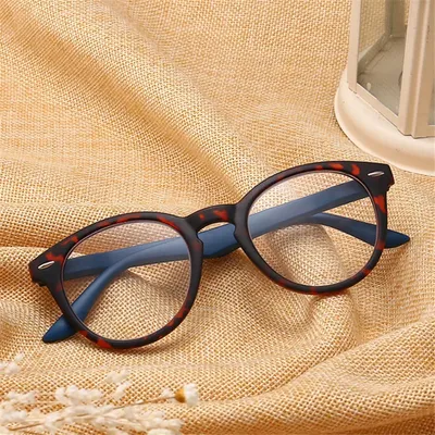 Zilead Retro Leopard Oval Rahmen Lesebrille Für Männer & Frauen Klare Linse Presbyopie Brillen