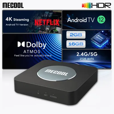 MECOOL TV Box Android TV KM2 Plus 4K Amlogic S905X4 2G DDR4 Ethernet WiFi Multi-Streamer HDR 0 TVBOX Home Media Player