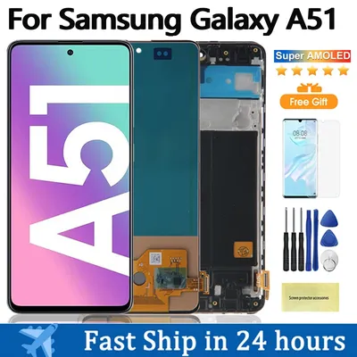 A51 display für samsung galaxy a51 lcd display touchscreen digitalis ierer oled für samsung a515