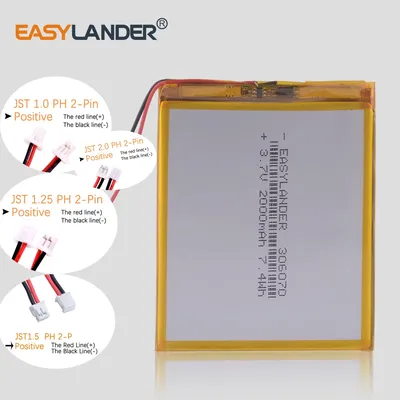 306070 3,7 V 2000mAh lithium-Polymer-Batterie Für PSP PDA GPS DVR E-Book Tablet PC Power Bank Wexler buch E6005 356070