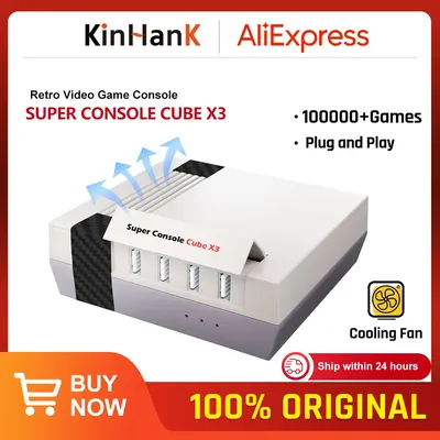 KINHANK Super Console Cube X3 Retro-Spielekonsole 100000 Spiele unterstützen NAOMI/DC/SS/MAME Image