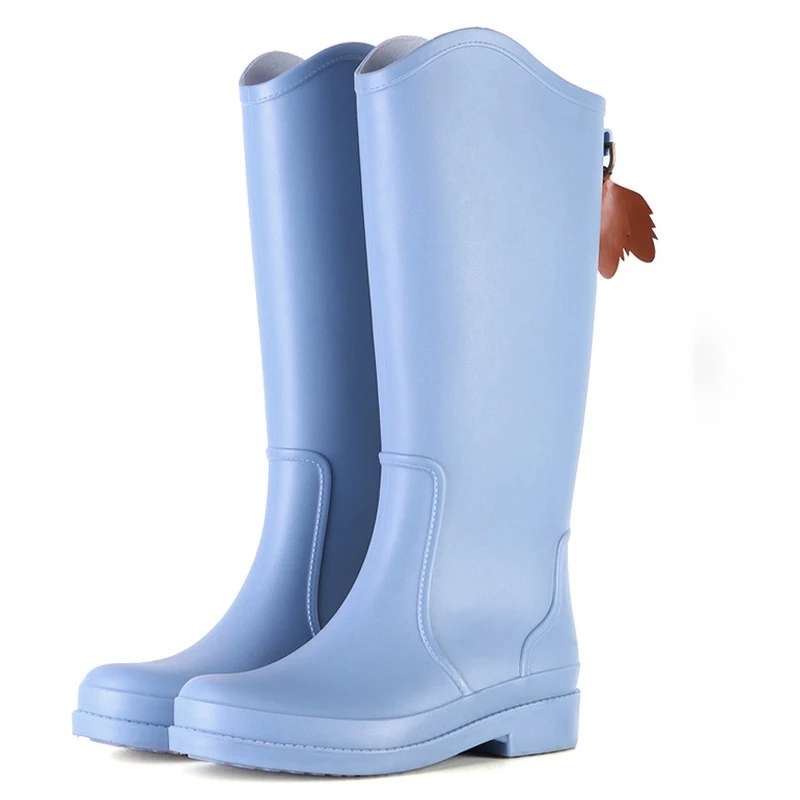 장화 Neue Gummi Rain Frauen Regen Stiefel PVC Slip-on Gummi Stiefel Für Frauen Schuhe Wasserdicht Nicht-slip tragen-beständig Wasser Stiefel