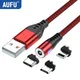 AUFU LED Magnetic USB Ladekabel USB Typ C Telefon Kabel Magnet Telefon Ladegerät Micro USB Für