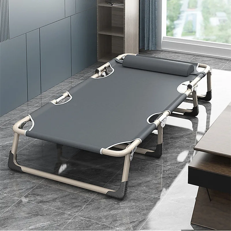 Klapp Bett Einzel Bett Büro Hause Einfaches Mittagessen Brechen Bett Outdoor Marschieren Bett Multifunktionale Liegestuhl Strand Stuhl
