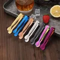 Multicolor Edelstahl Clip Eis Tong Brot Lebensmittel BBQ Clip Grill Clip Cube Zucker Eis Zange