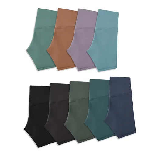 Keine Yoga-Shorts mit hoher Taille und hoher Taille