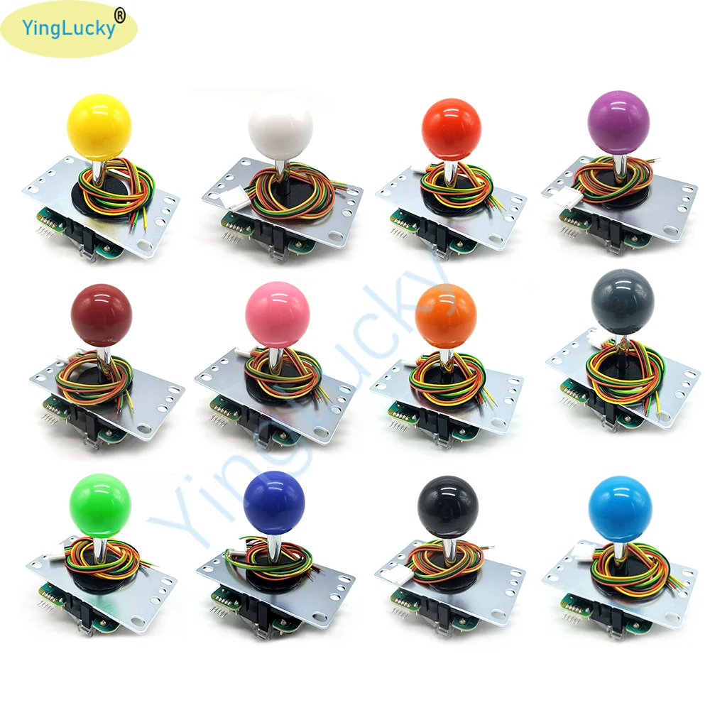 1pc Original Sanwa Joystick JLF TP 8YT Kampf stick Mit Topball 5pin Draht Jamma Arcade Vending Spiel PC PS3 PS4 XBOX Kit DIY Image