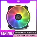 Cooler Master MF200 ARGB 20cm RGB 5V/3PIN Computer Fall Ersatz Fan CPU Wasser Kühlung Kühler