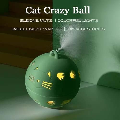 Verrückt Ball Interaktive Katze Spielzeug Selbst-moving Kätzchen Springen Ball Spielzeug Vibration