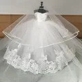 Mode handgemachte weiße luxus hochzeit kleider für barbie prinzessin 1/6 puppe kleidung kleid