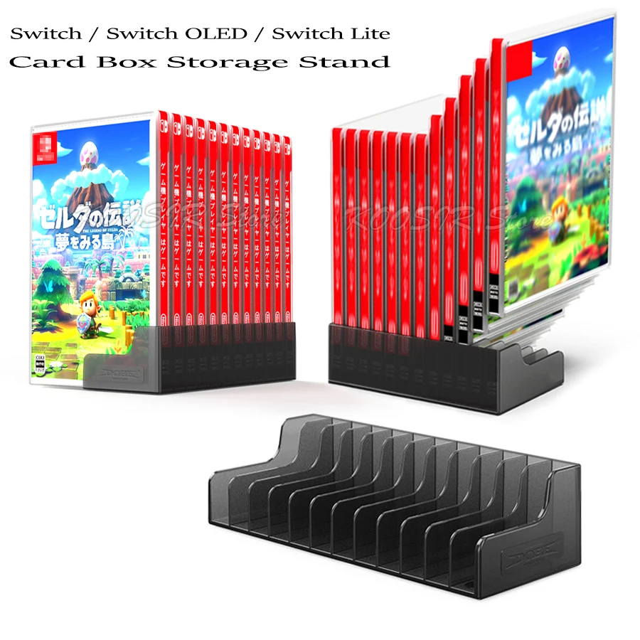 Neue Nintendoswitch SwitchOLED Spielkarten Box Ständer Lagerung Fall Desktop Halter Halterung Für Nintendo Schalter OLED Zubehör Image
