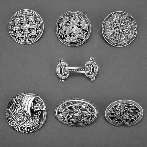 Viking Pin Broschen Vintage Pin Abzeichen Nordic Viking Medieval Mantel Pin Schmuckstücke Mantel